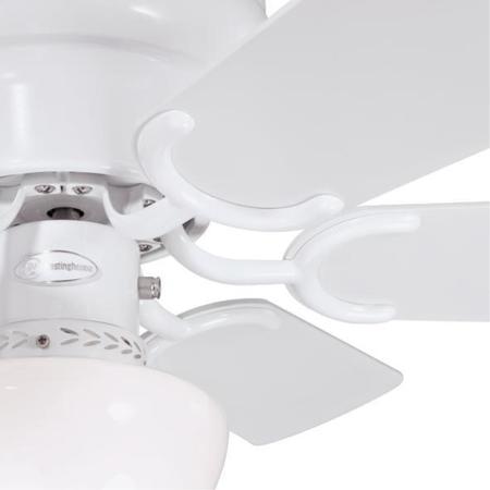 Westinghouse Petite 30" 6-Blade Wht Indoor Ceiling Fan w/Dimmable LED Light Fixture 7230800
